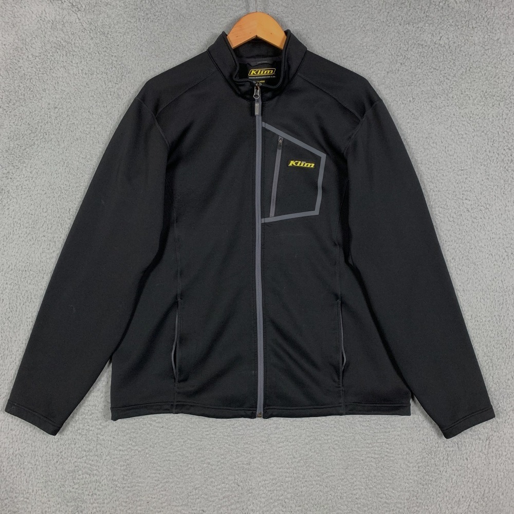 Klim Inferno Jacket Men's XL Black Full Zip Fleece Mid Layer Shell Snowmobile